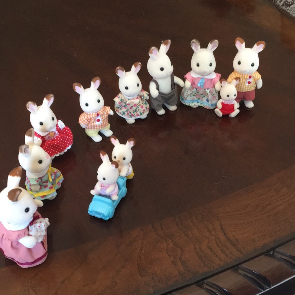 Calico Critters Rabbit Family